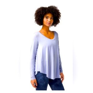 Lululemon up for downtime long sleeve. Serene blue. Size 8.